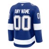 Tampa Bay Lightning Fanatics Premium Custom 2024-25 Heim Blau Trikot - Herren